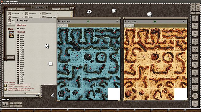 Fantasy Grounds - Black Scroll Games - Desert Canyons (Map Pack)