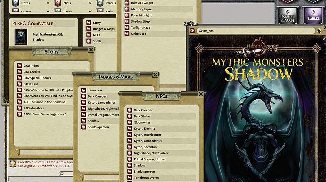 Fantasy Grounds - Mythic Monsters #32: Shadow (PFRPG)