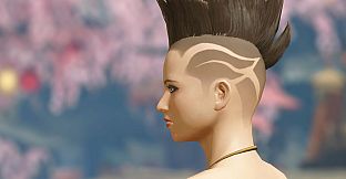 Monster Hunter Rise - "Spiribird Edge" hairstyle