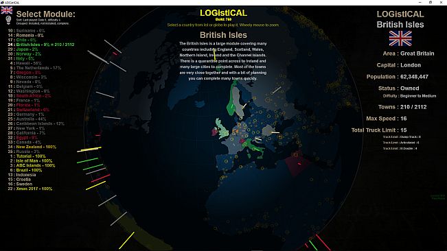 LOGistICAL: British Isles