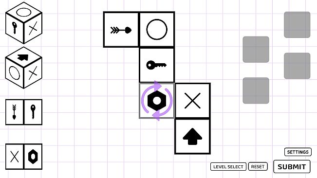 A Puzzle game where you fold Dice