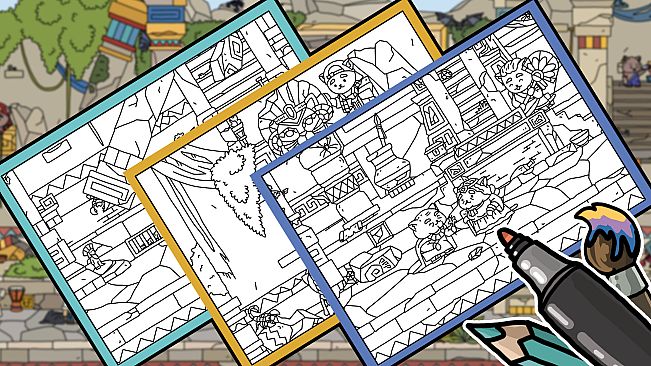 FIND ALL 8: The road to the Maya - Coloring Book