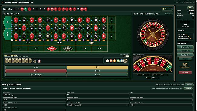 Roulette Strategy Research Lab