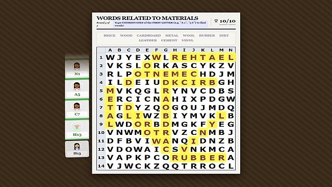 Raisin's Wordsearch