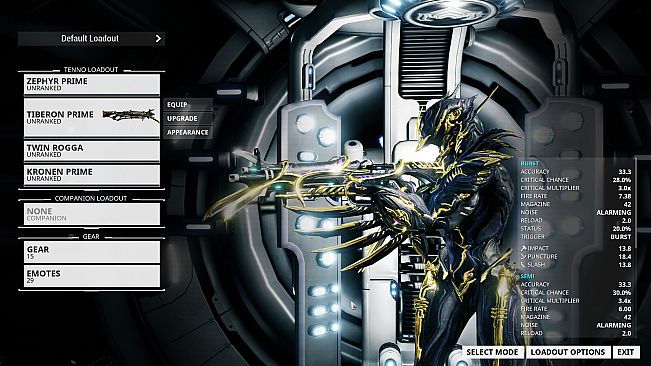 Warframe Zephyr Prime Access: Airburst Pack
