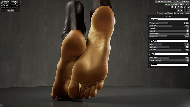 HAELE 3D - Feet Poses Lite - Drawing References