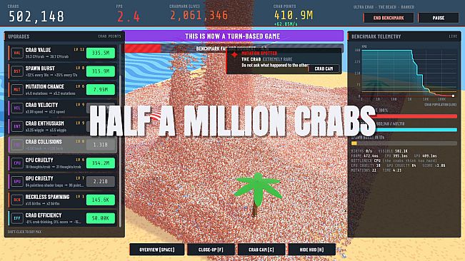 ONE MILLION CRABS