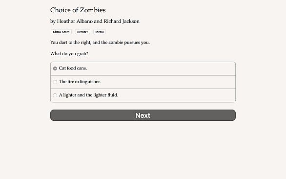 Choice of Zombies