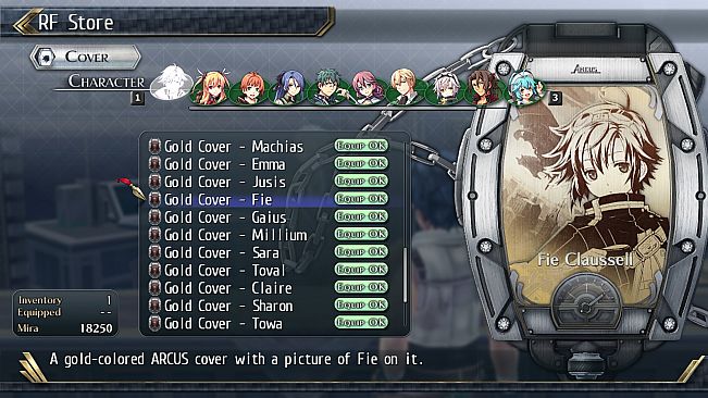 The Legend of Heroes: Trails of Cold Steel II - All Arcus Covers