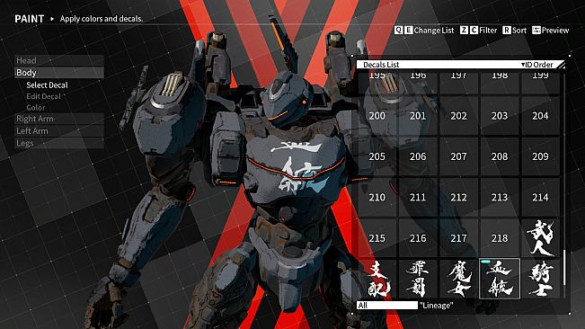Arsenal Decals - The Brushstrokes of Souun Takeda