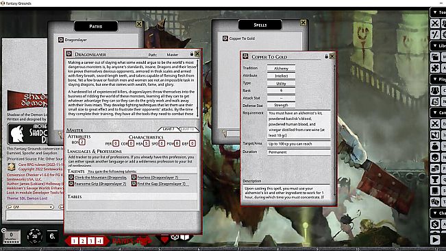 Fantasy Grounds - Shadow of the Demon Lord Monstrous Pack 6 - The Remainder