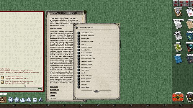 Fantasy Grounds - Secrets of New York (CoC)