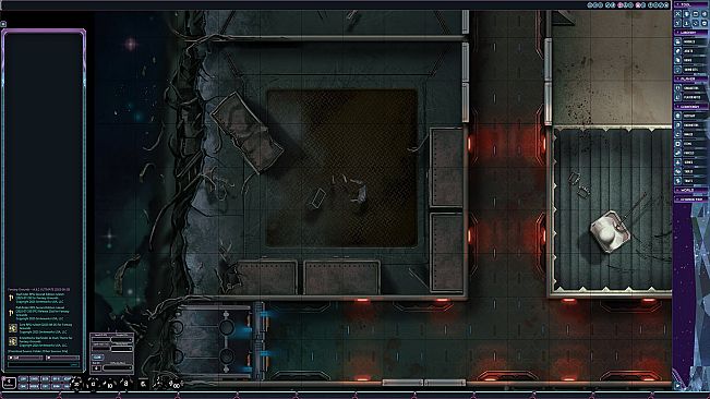 Fantasy Grounds - Starfinder 2 RPG - Flip-Mat: Derelict Starships