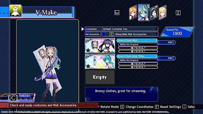 Neptunia Virtual Stars - Asacre Peace Pack