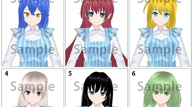 RPG Maker 3D Character Converter - Gee-kun-soft character 04 Maid clothes