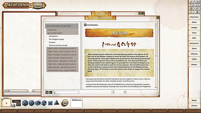Fantasy Grounds - Pathfinder(R) for Savage Worlds: Rise of the Runelords! Book 2 - The Skinsaw Murders