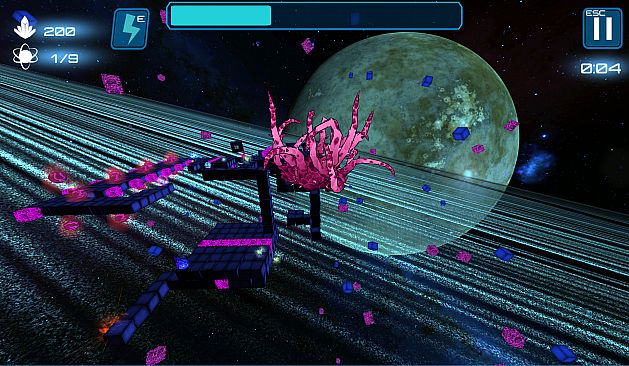 Deep Blue 3D Maze in Space