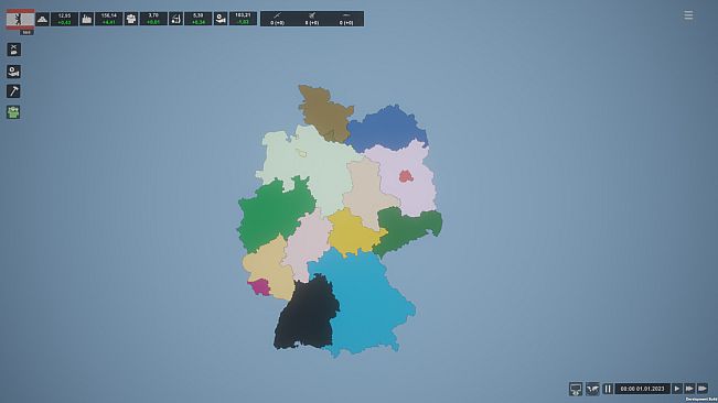 Simulator Countries - regions of Germany