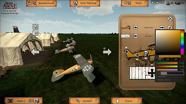 Skies above the Great War