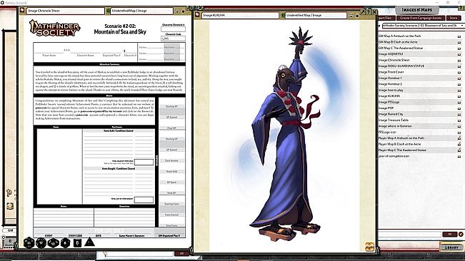 Fantasy Grounds - Pathfinder 2 RPG - Pathfinder Society Scenario #2-02: Mountain of Sea and Sky