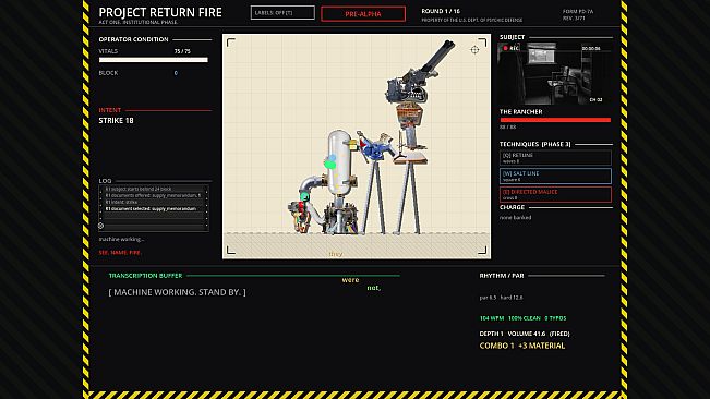 Psychoballistica: PROJECT RETURN FIRE