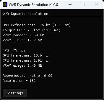OVR Dynamic Resolution