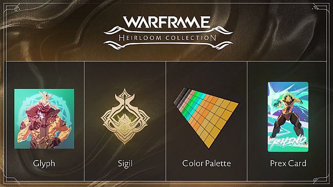 Warframe: Rhino Heirloom Steel Collection
