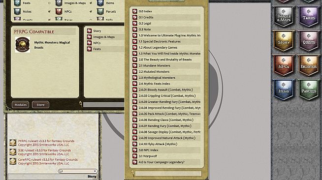 Fantasy Grounds - Mythic Monsters #15: Magical Beasts (PFRPG)