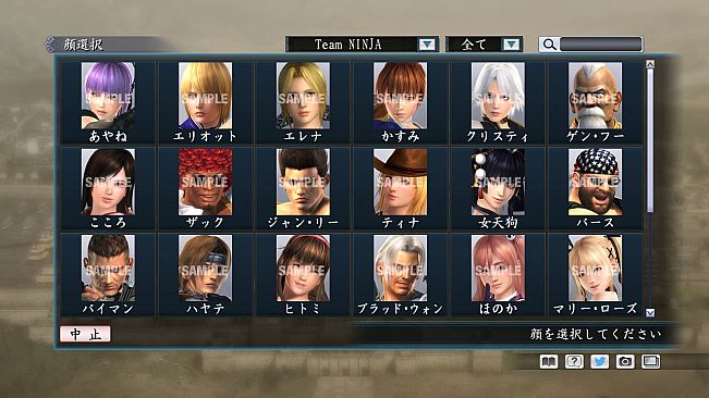 RTK Maker - Face CG Tecmo Set - 三国志ツクール 顔登録素材 「テクモ」セット