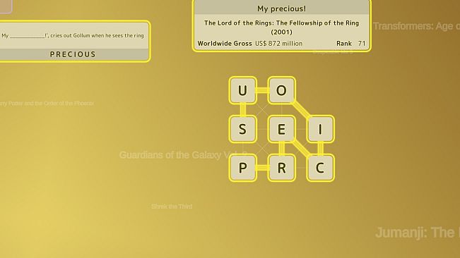 Mini Words: Top Movies