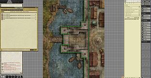Fantasy Grounds - Pathfinder RPG - Pathfinder Flip-Mat - Classic City Gates