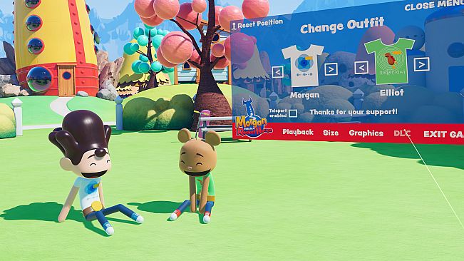 Morgan lives in a Rocket House in VR - "Tip Jar" Costume Pack