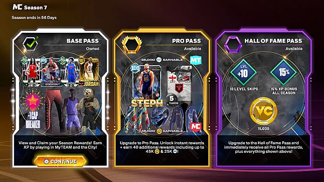 NBA 2K26 Hall of Fame Pass: Season 7