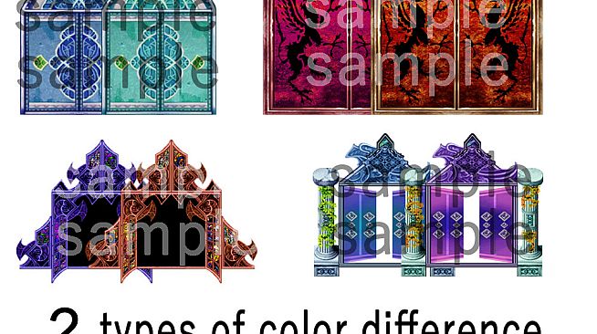 RPG Maker MZ - NATHUHARUCA Door Tilesets 2