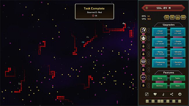 Auto Snakes in Outer Space