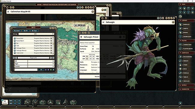 Fantasy Grounds - Dungeons & Dragons Forgotten Realms Adventures in Faerun