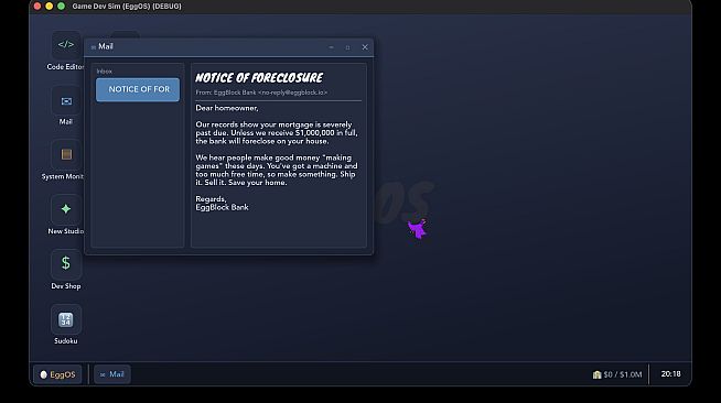 EggOS: Incremental Game Dev