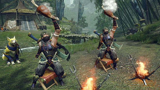 Monster Hunter Rise - "Utsushi" Hunter layered armor set