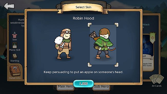 3 Minute Heroes - Robin Hood (Hunter Skin)