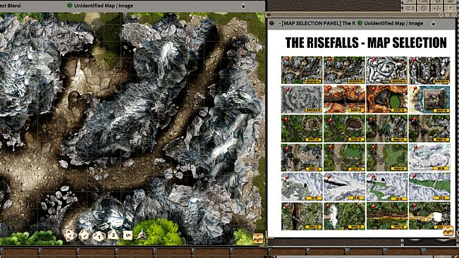Fantasy Grounds - Meanders Map Pack: The Risefalls (Map Pack)