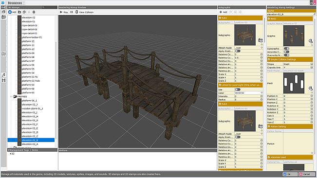 RPG Developer Bakin Wooden Platform Pack