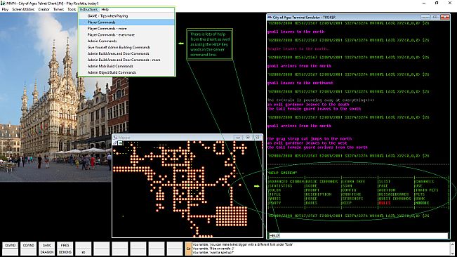 City of Ages: Picture Supportive Text MUD (server and client included)