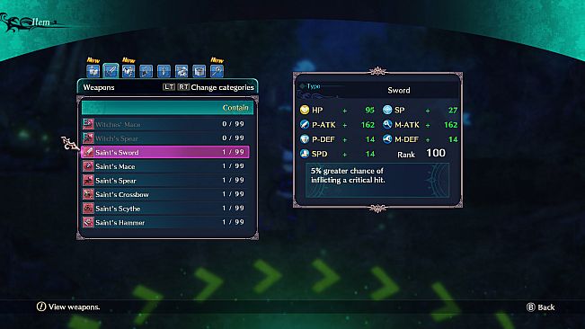 Dragon Star Varnir High Class All Characters Weapon Set