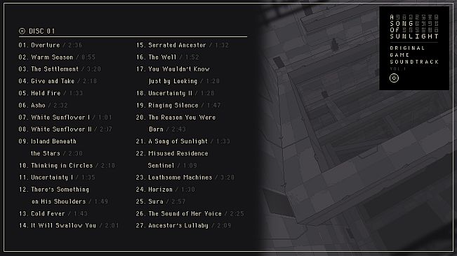 A Song Of Sunlight OST - Vol. 1