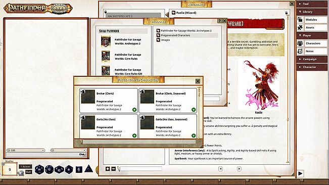 Fantasy Grounds - Pathfinder(R) for Savage Worlds Archetype Set 2