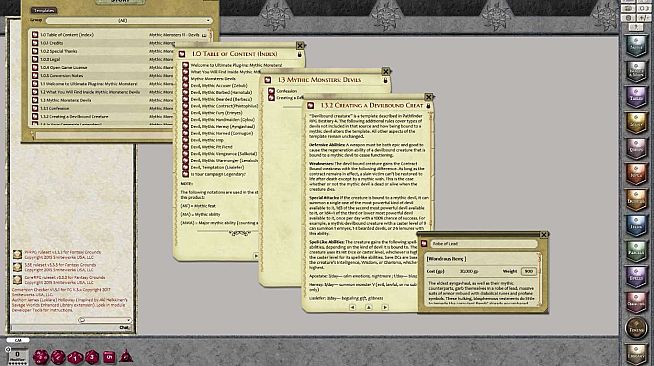 Fantasy Grounds - Mythic Monsters #11: Devils (PFRPG)