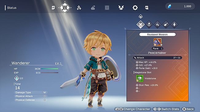 Silent Hope - Wanderer's Special Weapon & Voidstone Set