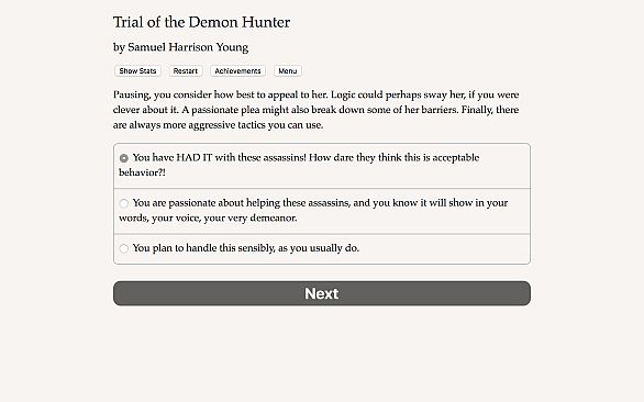 Trial of the Demon Hunter