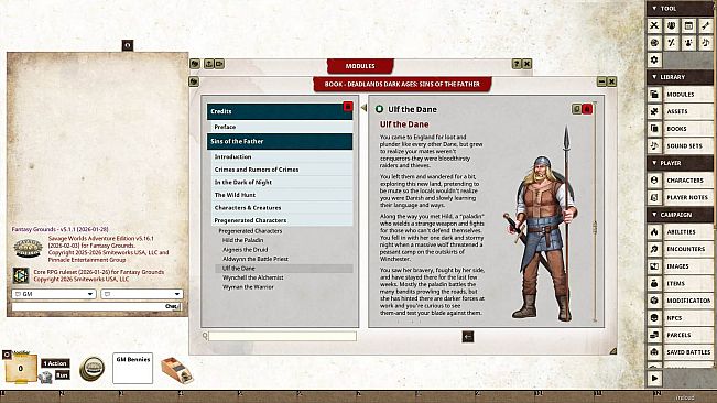 Fantasy Grounds - Deadlands: Dark Ages - Sins of the Father