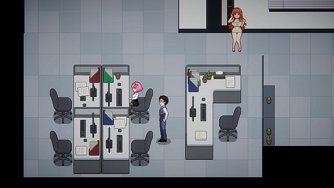 Peeping Office Worker